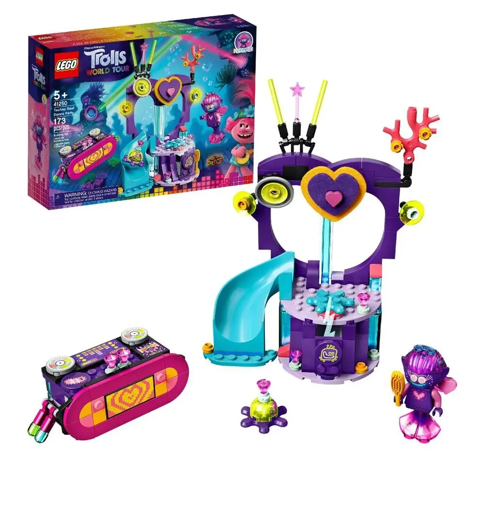New, Sealed, Retired, LEGO Trolls World Tour Techno Reef Dance Party 41250